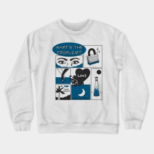 Romantic Love Comic Book Aesthetic Print Crewneck Sweatshirt